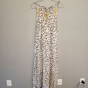Skemo rayon crochet halter large sundress